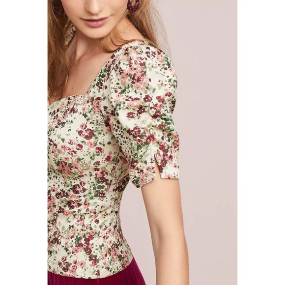 MAEVE Anthropologie Floral Top - Picture 4 of 15